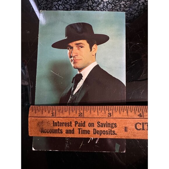 Vintage 1959 Hugh OBrian Fan Postcard Signed Photo With Wyatt Earp Bio Dexter Pr - Picture 4 of 13